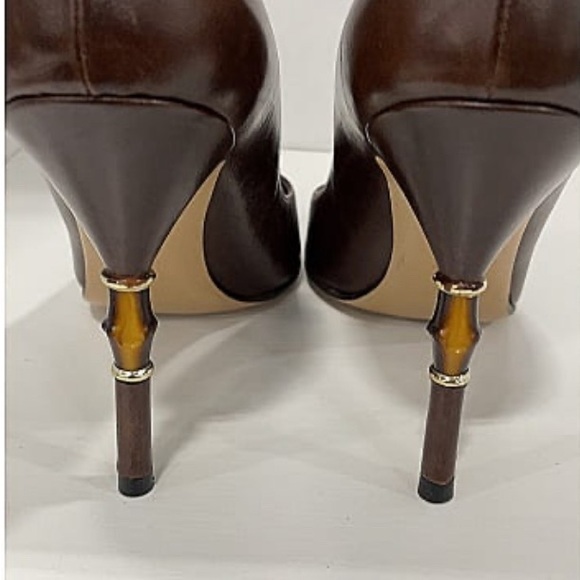 🔥Gucci authentic leather bamboo heel pump. Size 6 - Picture 4 of 10